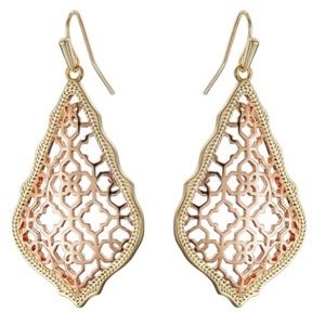 Kendra Scott Addie Earrings NWT Gold & Rose Gold